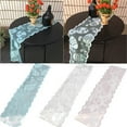 thumbnail image 1 of KOYPTL Lace Easter Table Runner, 72inch Long Easter Eggs Floral Table Runners Spring Holiday Decorative Tablecloth for Home Kitchen Dining Room Fireplace Mantel Bedroom Indoor Party Supplies (White), 1 of 2