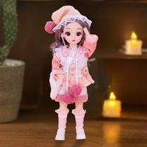KOYPTL Lifelike Fashionable Style Doll for Toddlers Kids Ages 3 4 5 6,Gift Box Music Dolls Toy for Soothing Decoration,Suitable for Girls Pretend Play Christmas Stocking Stuffers Birthday Gift-12 in