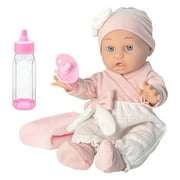 KOYPTL Lifelike Reborn Baby Dolls - 13.4-Inch Realistic-Newborn Baby Dolls Full Body Vinyl Sleeping Real Life Baby Dolls Girl with Toy Accessories for Kids Age 3 4 5 6 7 +