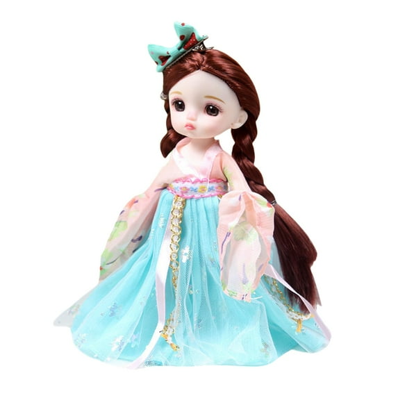 KOYPTL Lifelike Vintage Style Doll for Toddlers Kids Ages 2 3 4 5 6,Dress Up Dolls Model for Soothing Decoration,Suitable for Girls Pretend Play Christmas Stocking Stuffers Birthday Gift-12 in