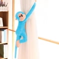 thumbnail image 1 of KOYPTL Long Arm Hanging Monkey Stuffed Animals,Curtain Monkey Plush Toy Birthday Christmas Gifts for Kids (24Inch,Blue), 1 of 7