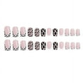 thumbnail image 1 of FSTDelivery Long Coffin Press on Nails 24pcs,Black Glossy Finish Fake Nails,DIY Artificial False Nail Full Cover Art Nails Kit for Women Girls Daily Holiday Halloween Valentine's Easter, 1 of 6