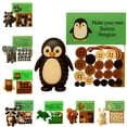 thumbnail image 1 of KOYPTL Make Your Own Penguin Button,Chirstmas Hanging Ornament Craft Kit,Christmas Easter Holiday Activity for Toddlers Family Party,Diy Animals Keychain Keychain Gift Xmas Stocking Stuffers Festive, 1 of 3