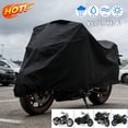 thumbnail image 1 of KOYPTL Motorcycle Cover,Heavy Duty Scooter Cover Waterproof Motorcycle Cover with Side+Top for All Weather Outdoor Indoor Storage Protection,Black Car Accessories Universal Motorbike Cover XL/L/M/S, 1 of 7