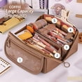 thumbnail image 1 of KOYPTL Multifunctional Pencil Case Sketch Pencil Large Capacity Pouch Box with Multilayer Multi-Color Stationery Storage Organizer Bag Study Class Home Office Supllies, 1 of 6