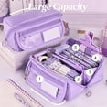 thumbnail image 1 of KOYPTL Multifunctional Pencil Case Sketch Pencil Large Capacity Pouch Box with Multilayer Multi-Color Stationery Storage Organizer Bag Study Class Home Office Supllies, 1 of 6