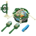 thumbnail image 1 of KOYPTL Musical Instruments Set Toys For Kids 2-5,Hand Drum Set Include Hand Pat Drum,Sand Hammers And Trumpet,Montessori Sensory Toys Birthday Christmas Gift For Toddlers Boys Girls 2 3 4 5+（Green）, 1 of 6