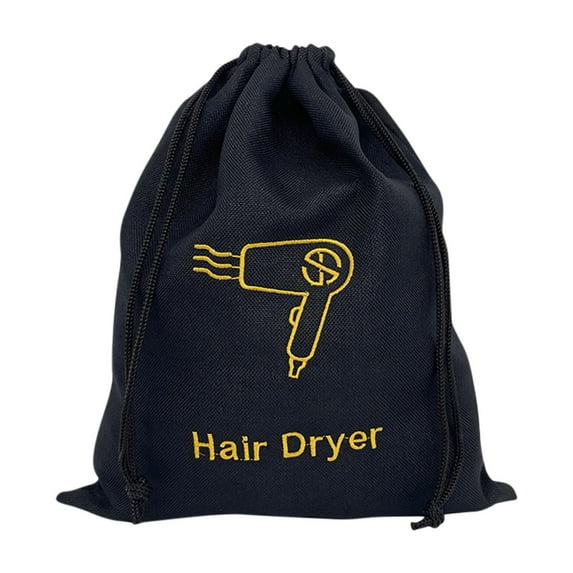 KOYPTL Oxford cloth Drawstring Hair Dryer Storage Bags for Travel Business Trips,Dustproof Waterproof Portable Luggage Containers for Men Women Clothes Sundries Underwear Socks Hair Dryer organizer