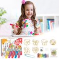 thumbnail image 1 of KOYPTL Paint Arts and Crafts Set with 6 Pendants,Reusable Pigment for Toddlers 3 4 5 6+ Years Old,Suitable for Christmas Holiday Birthday Gift Xmas Tree Ornaments, 1 of 8