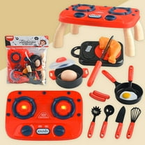 KOYPTL Play Kitchen Accessories, Play Cooking Set, Pretend Play Kitchen Set for Kids, Including Stove, Cookware Pots and Pans, Cooking Utensils Playset, Christmas Gift for Girls & Boys