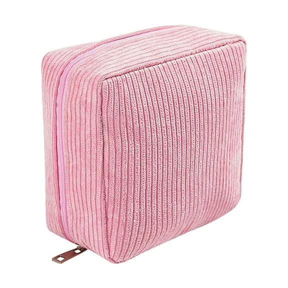 KOYPTL Portable Cloth Sanitary Napkin Storage Bag for Students Women Travel Daily Use,Travel Makeup Cube Bag for Toiletries Cosmetic Organizer,Large Capacity Period Sorting Packing Containers