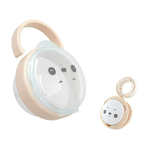KOYPTL Portable Pacifier Holder Case and Chain 2pcs,Waterproof Dustproof Travel Pacifier Storage Box for Outdoor Moms,Convenient Hanging Organizer Gift for Baby Strollers,Cribs,Handbags,Backpacks