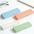 thumbnail image 1 of KOYPTL Portable Pencil Pouch Waterproof Plastic Pencil Case Lightweight Pencil Box for Desk Locker Travel Stationery Organizer Pink, 1 of 7