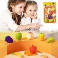 thumbnail image 1 of KOYPTL Pretend Play Kitchen Food For Toddlers1-3,Play Kitchen Toy Accessories Set With Knives Cutting Board Plates Cuttable Fruits And Vegetables,Birthday Christmas Gift For Kids Boys Girls 3 4 5+, 1 of 5