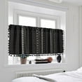 thumbnail image 1 of KOYPTL Printed Blackout Curtain Valances 59"W x 18"L for Kitchen/Living Room/Bathroom/Basement for Privacy Protection with Rod Pocket Decoration Thermal Unlined Scalloped Window Valance Curtain, 1 of 7