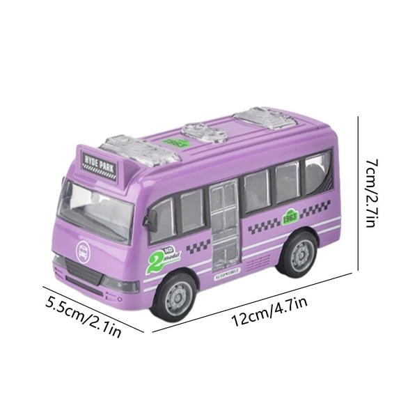 KOYPTL Pull Back School Bus Toy for 3 4 5 6 Years Old Boys, Friction Powered, Doors Open, Toy Vehicles, Play Bus Birthday Gift for Kids Toddlers Ages 3+