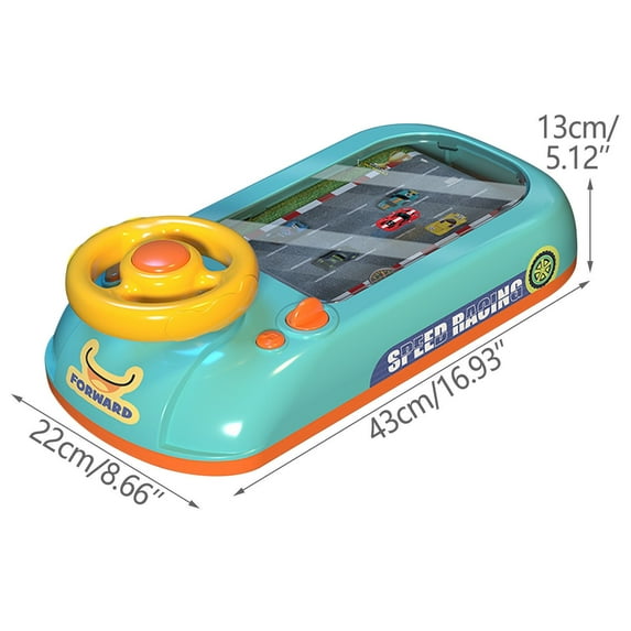 KOYPTL Racing Adventure Car Steering Wheel Toys for Boys 3+ Toddler Simulated Driving GameAges 3+ Year Old, Interactive Educational Learning Race Truck for Kids Girls Xmas Birthday Gifts