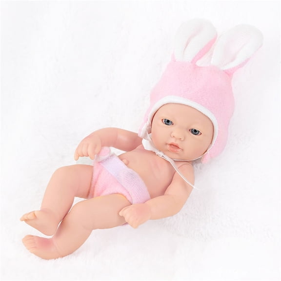 KOYPTL Realistic Baby Doll with Soft Body Soothing Simulation Vinyl Newborn Baby Dolls Dressed in Lovely Top and Hat,Ideal Size for Toddlers Boys Girls 1 2 3 4 5 Years Old Birthday Easter Xmas Gifts