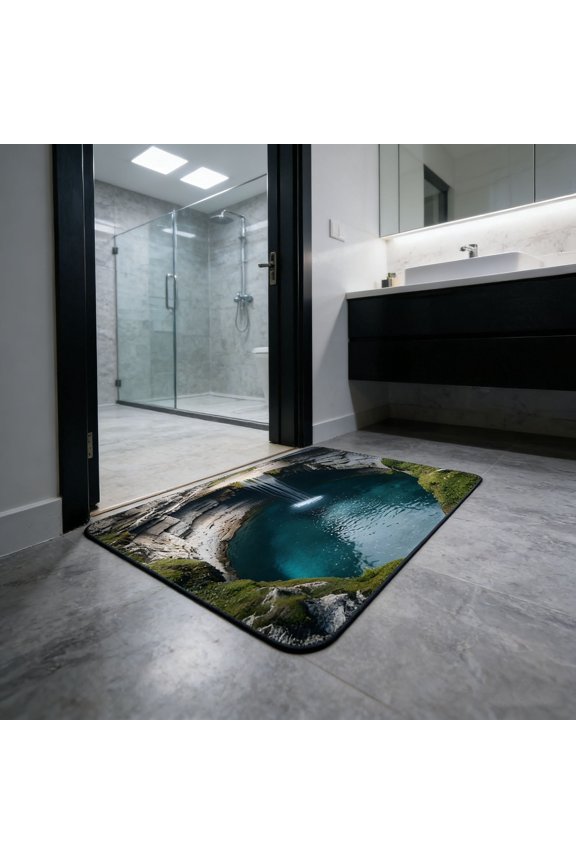 Realistic Optical Illusion Rug 16"x24",Multi-Design Rugs,Non-Slip High Definition Look Like a Trap Rug for Living Room Playroom Indoor Washable Absorbent Diatomite Mud Entrance Door Mat