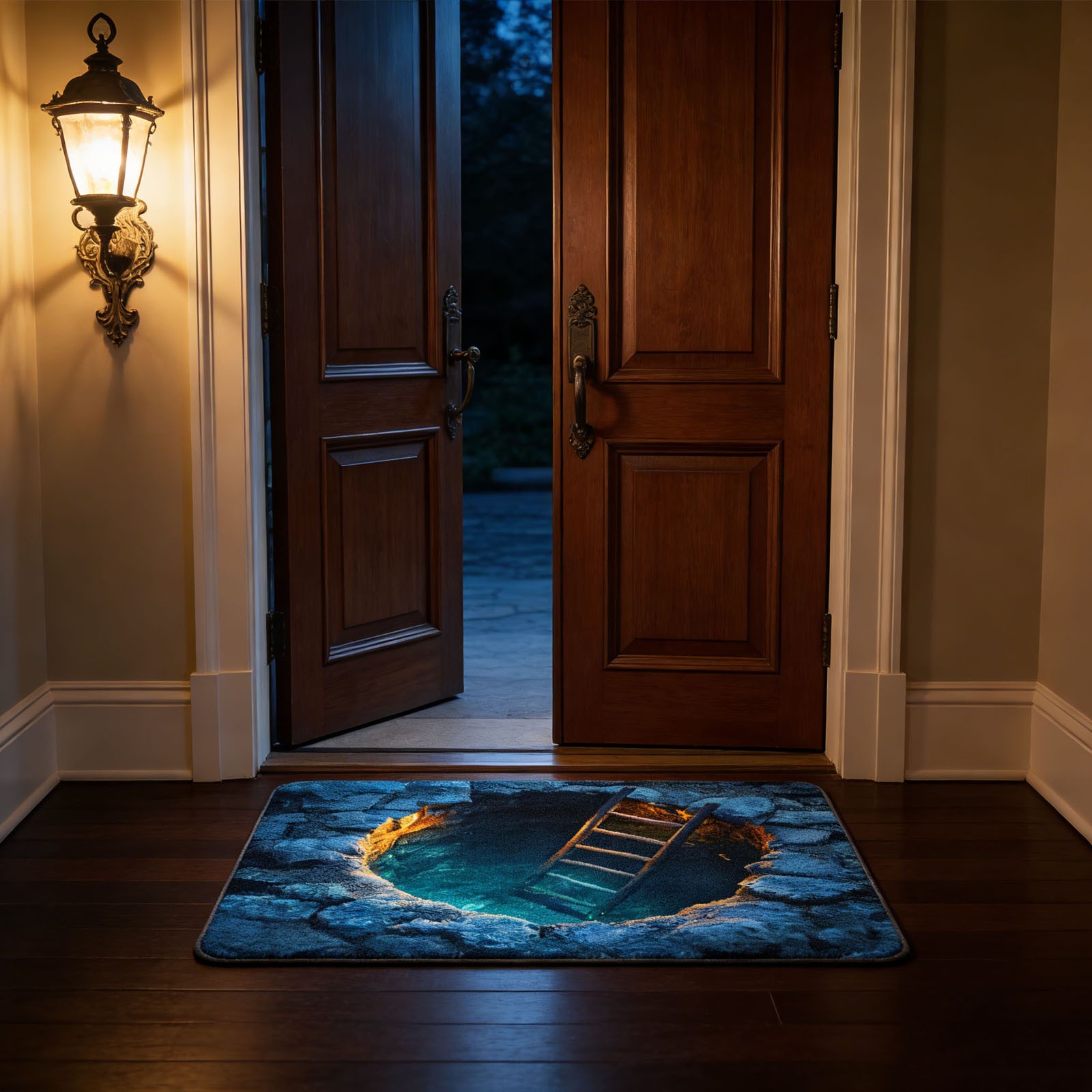 KOYPTL Realistic Optical Illusion Rug 31