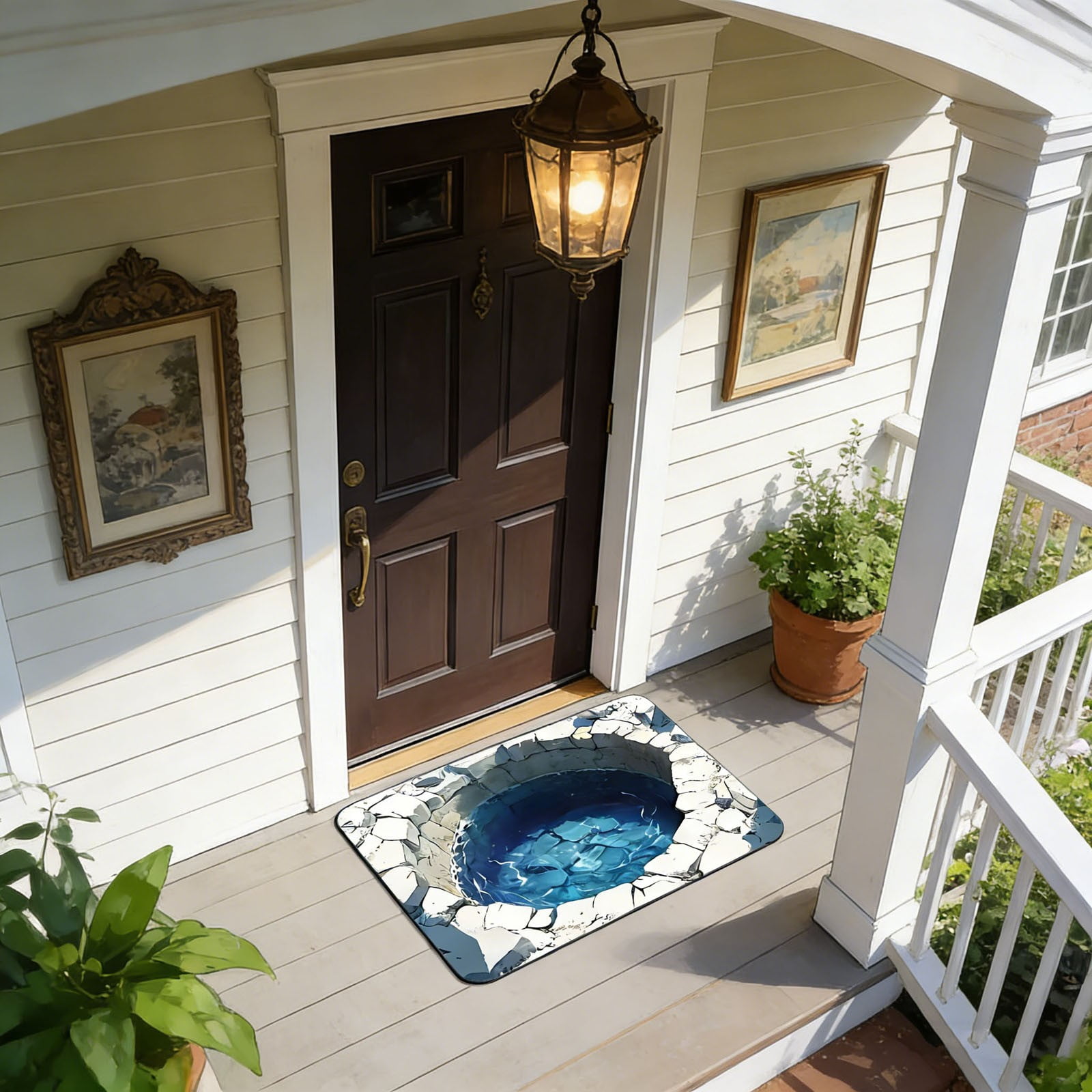 KOYPTL Realistic Optical Illusion Rug 31