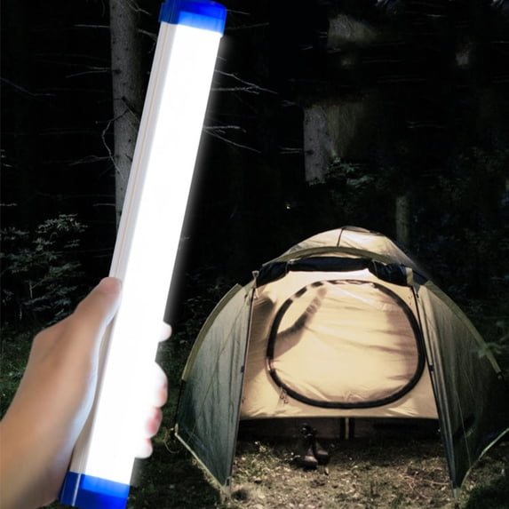 KOYPTL Rechargeable LED Light Stick Camping Lantern USB Portable Tube Lights with Hook Design for Work Survival Outdoor Flashlight Home Hiking Fishing Biking Hurricane Emergency Lamp