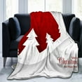 thumbnail image 1 of KOYPTL Red Christmas Throw Blanket for Holiday Winter,Xmas Tree Print Flannel Shawl Blankets for Sofa Bed Chair Office Living Room Home Decoration,Soft Festive Cover Rug Gift for Kids Adults-30x39 in, 1 of 6