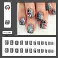 thumbnail image 1 of FSTDelivery Reusable Snowman Press on Nails,Gray Short Square Fake Nails,Acrylic Glossy Glue on Nails,Winter Christmas False Nails for Women Girls Holiday Daily Appointment Home Office Wear 24pcs, 1 of 7