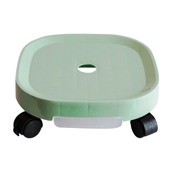 KOYPTL Rolling Plant Stand with Wheels 10.6",Plastic Plant Caddy Rolling Plant Stand,Heavy Duty Roller Base Plant Dolly,Water Receiving Movable Pot Holder Rack for Potted Plants Flower with Round Pot