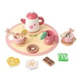 thumbnail image 1 of KOYPTL Simulated Tea Set Toy for Toddlers Boys Girls 2-4-6-8 Years Old,Mini Wooden Afternoons Tea Toys with Accessories for Soothing Playing Indoor,Gift for Christmas Birthday Education Pretend Play, 1 of 7