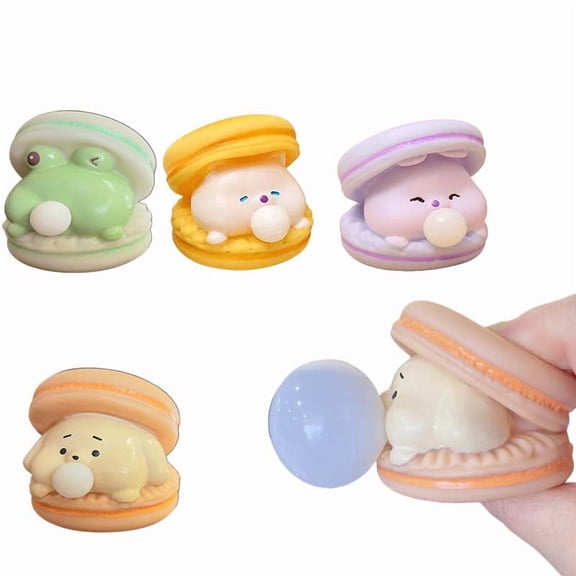 KOYPTL Slow Rising Squishies Toys Soft Cookie-Shaped 3 Layers Realistic Food Fidget Toy for Decompression Stress Relief Holiday Birthday Halloween Christmas Gifts for Adults Party Supplies