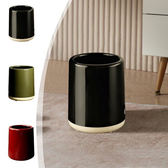 KOYPTL Small Trash Can Multipurpose Storage Can for Bedroom Bathroom Vanity Countertop Compact Wastebasket for Home Bathroom Office Supplies Desktop Garbage Bin