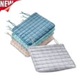 thumbnail image 1 of KOYPTL Soft Winter Seat Cushion with Ties for Home Office,Square Removable Washable Chair Cushions,Comfortable Universal Desk Protector Cover for Kitchen Dining Room Floor Pillow Decoration-40x40 cm, 1 of 5