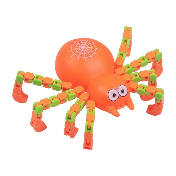 KOYPTL Splicing Spider Chain Toy with Suction Cup,Versatile Mechanical Transformable Spider for Wall Window Decoration Decompression Gift for Halloween Christmas Stocking Stuffers Holiday Birthday