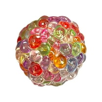 KOYPTL Squishies Stress Ball - Sensory Squeeze Fidget Toys for Kids Adults,Colorful Noisy Stress Relief Ball Contains Sensory Stones,Valentine Birthday Christmas Gifts and Goodie Bag Stuffers
