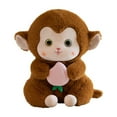 thumbnail image 1 of KOYPTL Stuffed Animals Toy for 3 4 5 6 7 8 Year Old Boys Girls, Monkey Stuffed Toys Hand Carry Peach Monkey Doll Soft Stuffed Plush Toys for Kids,Birthday Christmas Gifts for Kids, 8.7 Inch, 1 of 6