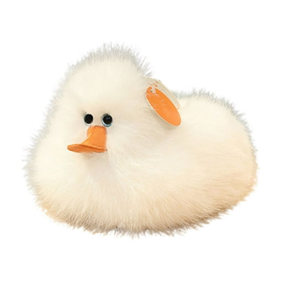 KOYPTL Stuffed Animals Toy for 3 4 5 6 7 8 Year Old Girls Boys, Realistic Duck Stuffed Toys Doll Soft Stuffed Duck Plush Toys for Kids,Birthday Christmas Gifts for Kids, 5.9 Inch, White
