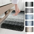 thumbnail image 1 of KOYPTL Super Absorbent Bath Rugs 20x30 Inch Non-Slip Rubber Backing Bathroom Mat Washable Shower Floor Rug for Bathtub & Shower Room Essential Waterproof Bath Mat for Bathroom Accessories Gray, 1 of 7