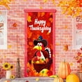 thumbnail image 1 of KOYPTL Thanksgiving Front Door Cover 35x71 In,Curtain Cover Decorations Banner,Thanksgiving Door Layout Background Ornament for Home Outdoor Winter Holiday Christmas Party Porch Wall Hanging Decor, 1 of 6