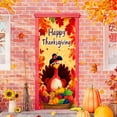 thumbnail image 1 of KOYPTL Thanksgiving Front Door Cover 35x71 In,Curtain Cover Decorations Banner,Thanksgiving Door Layout Background Ornament for Home Outdoor Winter Holiday Christmas Party Porch Wall Hanging Decor, 1 of 6
