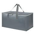 thumbnail image 1 of KOYPTL Thicken Storage Bag with Wide Zipper & Handles,Heavy Duty Durable Waterproof Moving Tote for Holiday Decoration Storage Christmas Balls Lights Gifts Clothes Quilt Bedding Container-Blue, 1 of 6