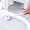 thumbnail image 1 of KOYPTL Toilet Cleaner Brush with Soft Bristles Slim Compact Bathroom Toilet Scrubber No Dead Corners Silicone Toilet Brush Curved Design Angled Toilet Cleaner Brush Scrubber for Deep Cleaning White, 1 of 7