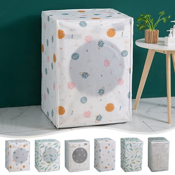 KOYPTL Universal Waterproof Washing Machine Cover Soft Fabric Dust Cover for Top Load and Front Load Washers Appliance Protector for Laundry Room