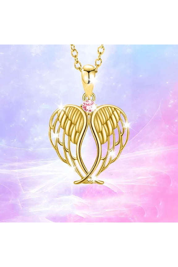 Valentine's Day Gift for Girlfriend Wife, Wing Necklace Fashionable And Women's Pendant Wing Chain, Mother's Day Gift for Mother, Birthday Present for Daughter