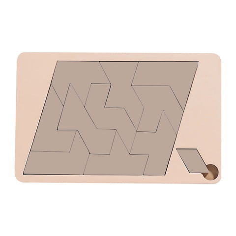 KOYPTL Wooden Triangle Puzzle,Irregular Shape Jigsaw Puzzles,Russian Block Puzzle Tabletop Brain Teaser Board Game for Toddlers Adults 3-6 4-8+ Years Old,Gift for Boys Girls Christmas Birthday Travel