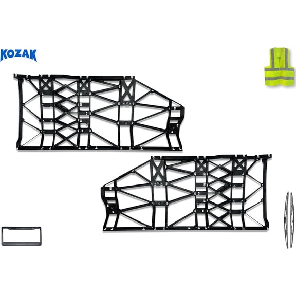 KOZAK Brackets for Back Rear Fairing Panels Set (Left Driver & Right Passenger Side) Compatible with Kenworth T680 Next Gen 2022+