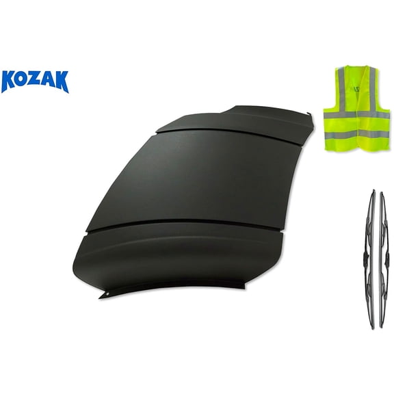 KOZAK Bumper End Corner Extension Plastic Left Driver International Prostar 2008-2015