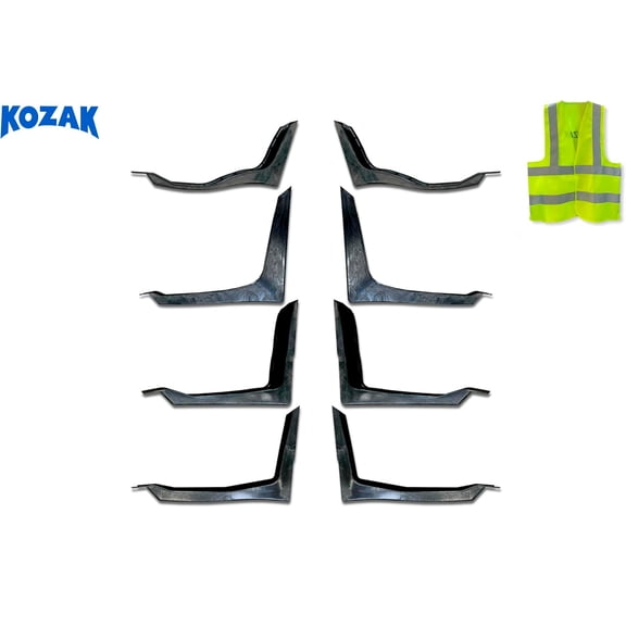 KOZAK Cabin Fairing Brackets/Mounts Full Set Driver Left & Passenger Right Side Compatible with International LT LT625
