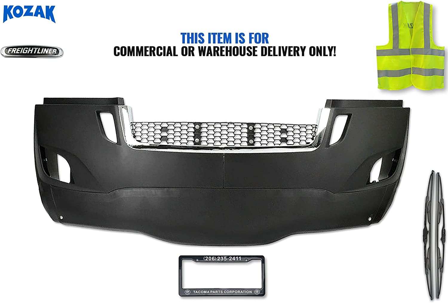 Front Valance Air Deflector For 1998-2003 Chevy S10 & 1998-2005 Blazer - Textured OEM Replacement