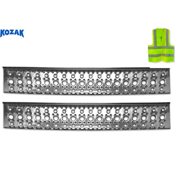 KOZAK Fairing Steps 37.5" Aluminum Metal Set (2 Pcs) Compatible with Freightliner Cascadia 2008-2017